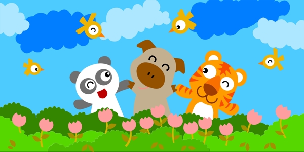 幼兒園卡通圖