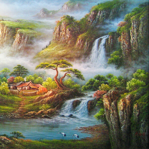 山水裝飾畫