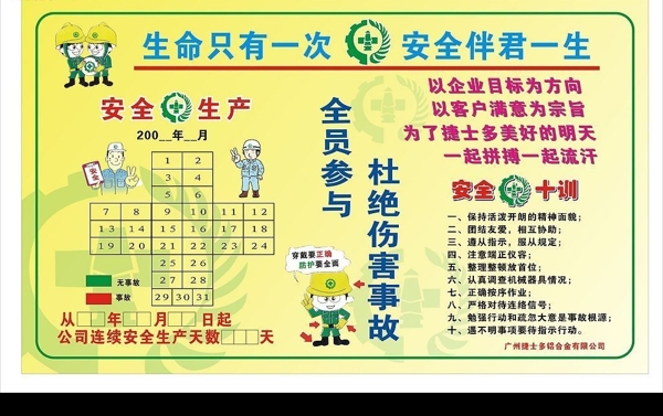 安全看板圖片