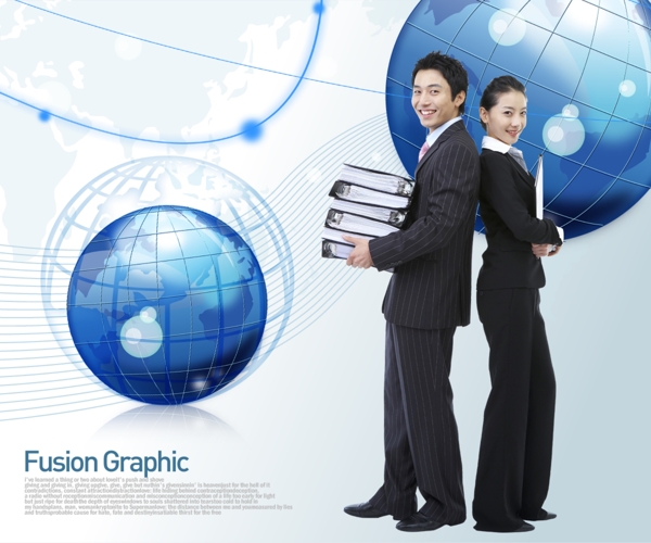 商务行业人物插图分层素材PSD格式0012