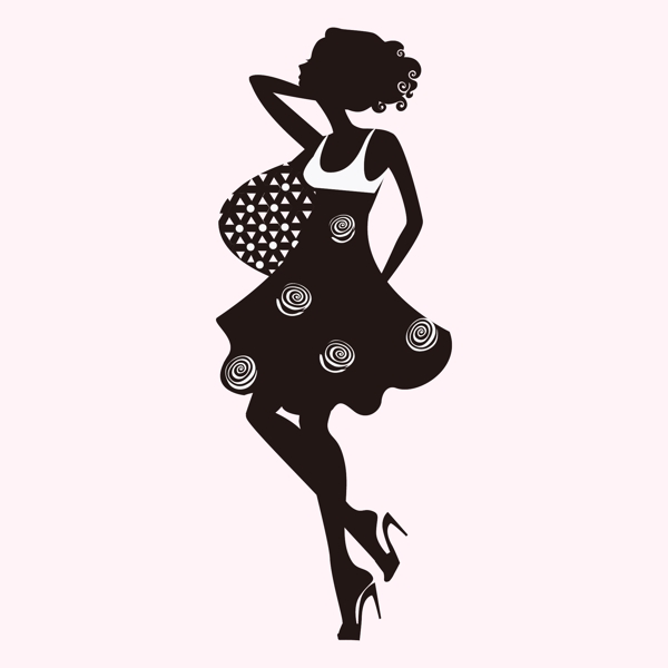 印花矢量圖T恤圖案圖文結(jié)合人物女人免費素材