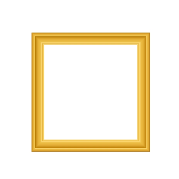 复古金黄欧式华丽相框画框边框元素
