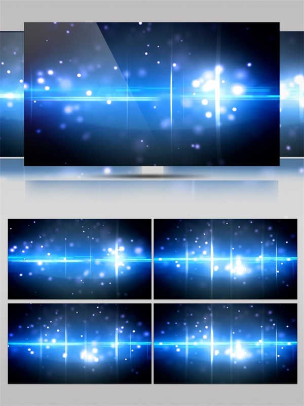 蓝色星际光束高清视频素材