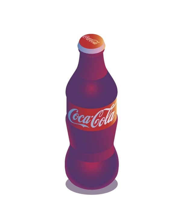 2.5D可乐瓶