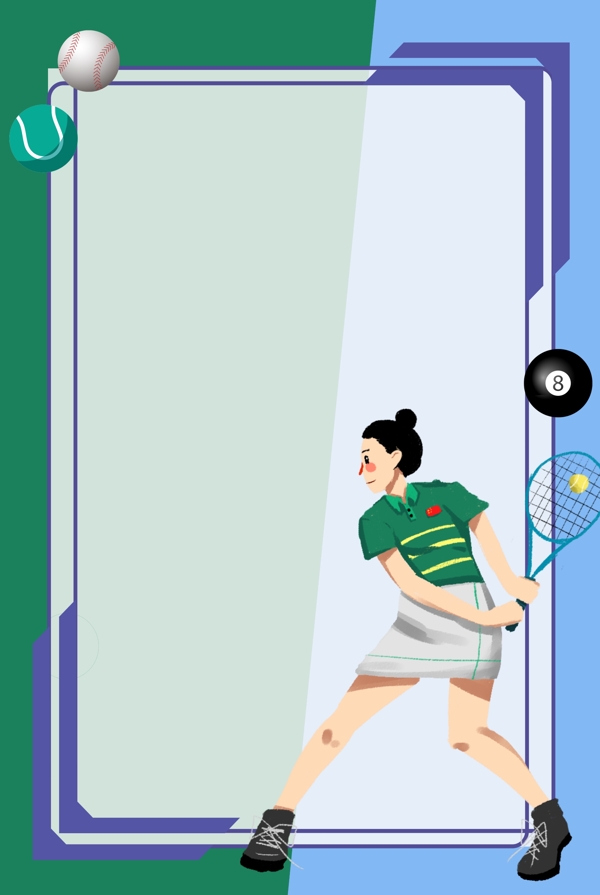 网球比赛健身背景图片