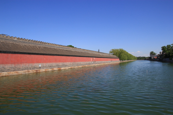 北京故宫角楼护城河城墙
