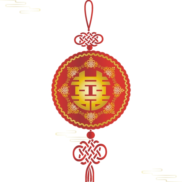 手绘中国风中国结喜庆节日素材可商用元素