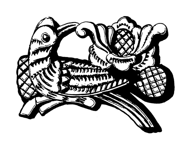 清代花鳥圖案中國傳統(tǒng)圖案0051