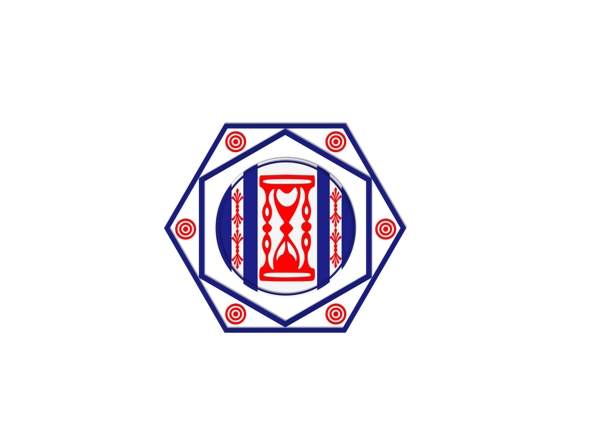 蓝红logo设计标志元素