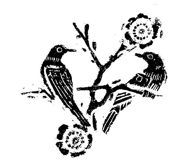 清代花鳥圖案中國傳統(tǒng)圖案0048