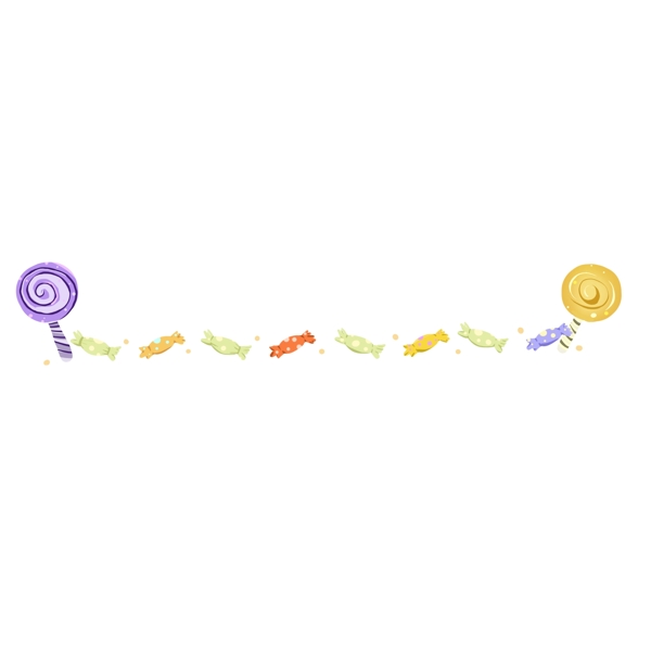 棒棒糖購物袋插畫