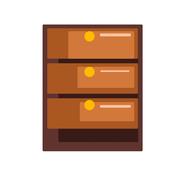 棕色木质床头柜