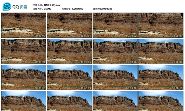 荒原荒原沙漠高原高清实拍视频素材