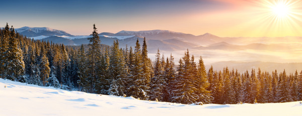 冬季自然雪景图片