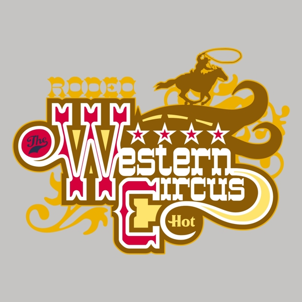 印花矢量圖T恤圖案圖文結合運動馬術免費素材
