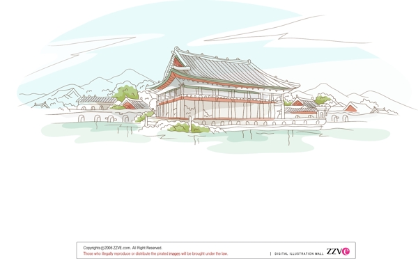 中國古典建筑風(fēng)光圖片