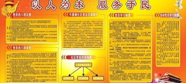 社區(qū)黨建宣傳欄圖片