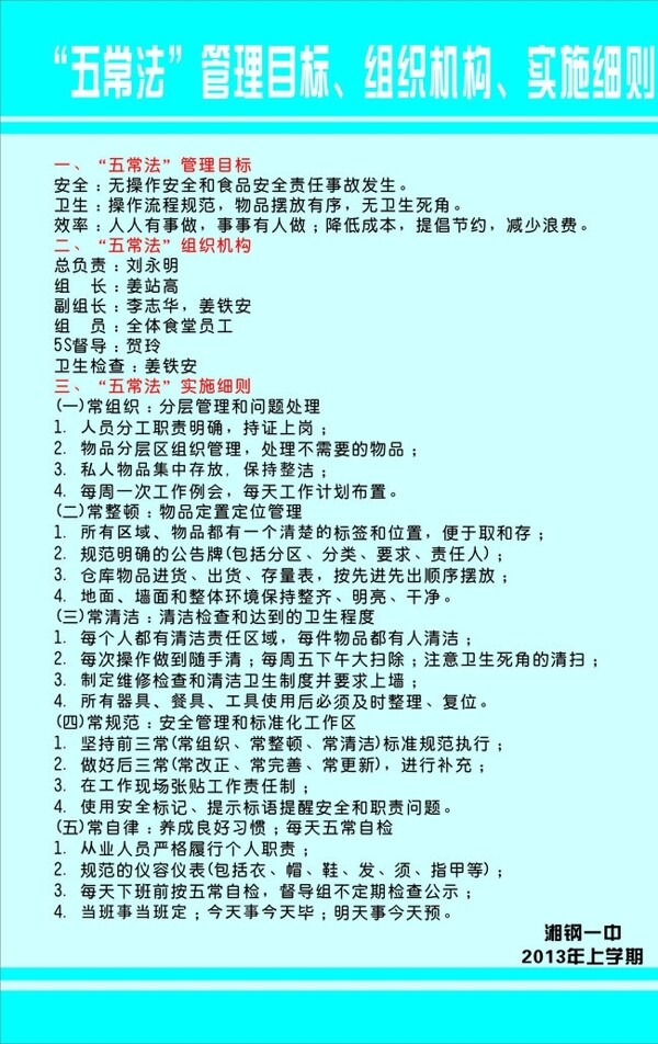 廚房五常法圖片