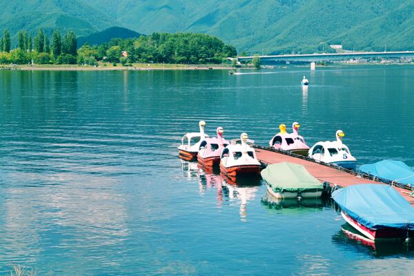 日本河口湖图片
