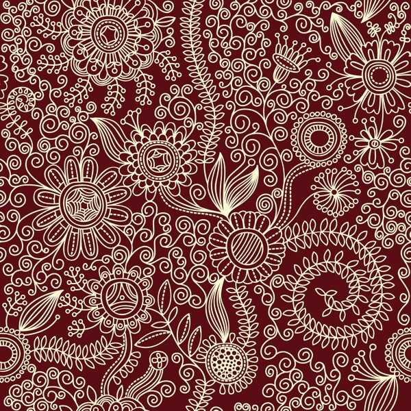 歐美花紋3411矢量EPS