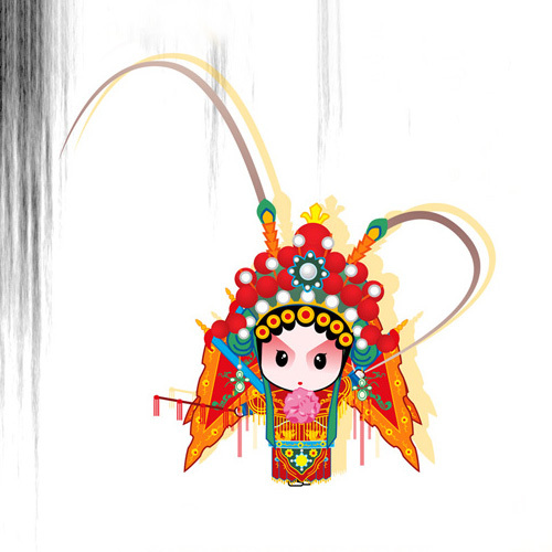 位圖人物色彩紅色寶石藍(lán)色免費素材
