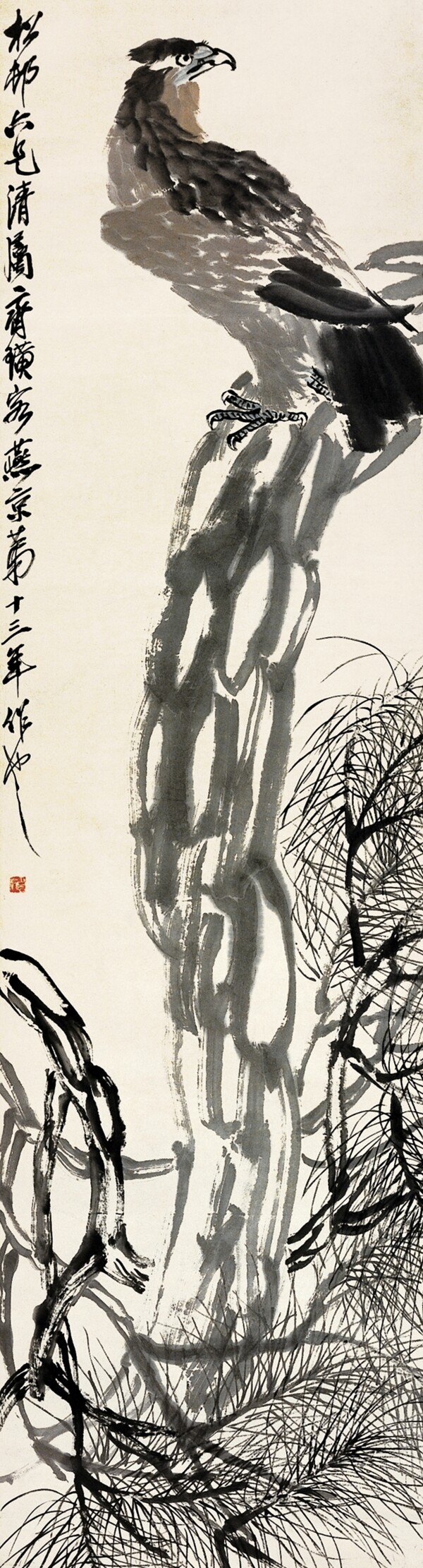 白石國(guó)畫圖片