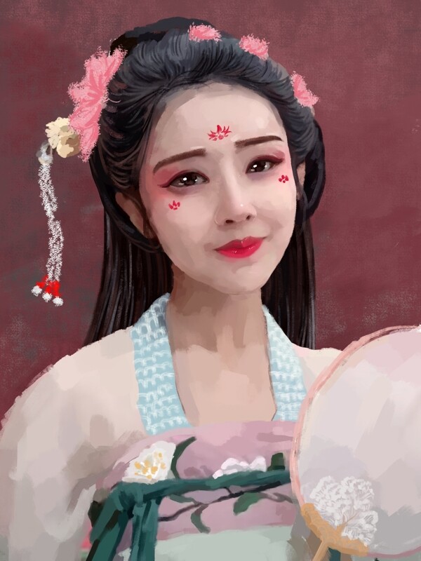 印象中国古代古风中国风美女