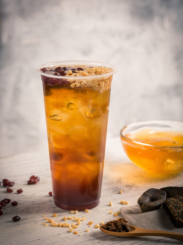 黑糖紅豆桂花果汁果茶網(wǎng)紅創(chuàng)意爽口飲品