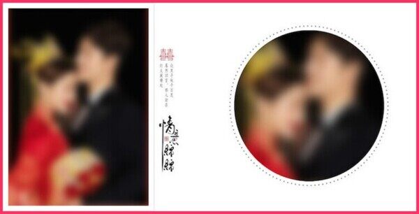 方形圓形主圖相冊(cè)排版婚紗個(gè)人照片