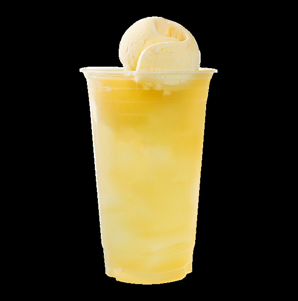 夏季清涼解暑椰果冰淇淋球飲品
