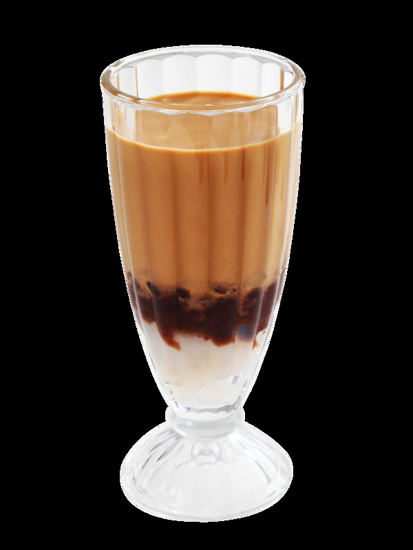 冰鎮(zhèn)咖啡波霸冷飲分層咖啡特飲