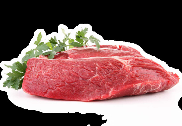 健康營養(yǎng)的新鮮生牛肉和香菜