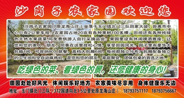 沙崗子農(nóng)家院展板圖片