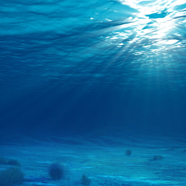 阳光透过海底图片