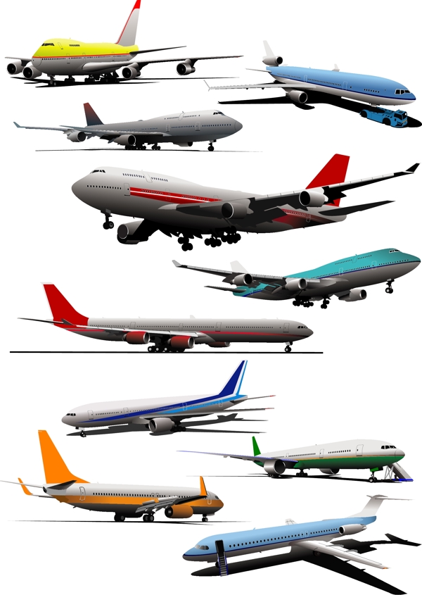 飛機矢量圖