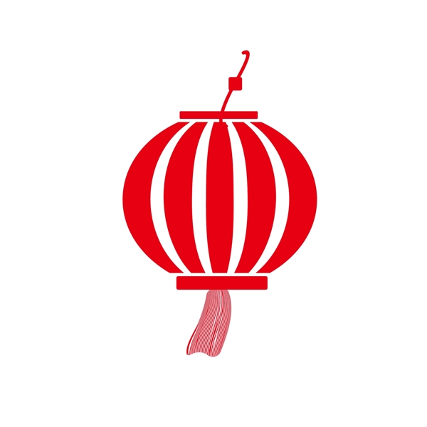 紅色喜慶圓形燈籠可商用