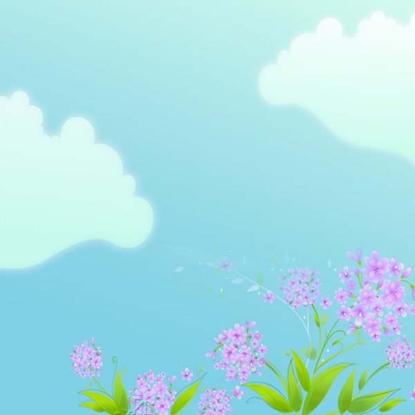 清新花朵背景