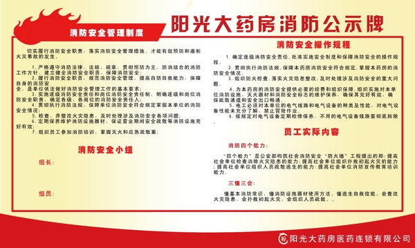 消防公示牌