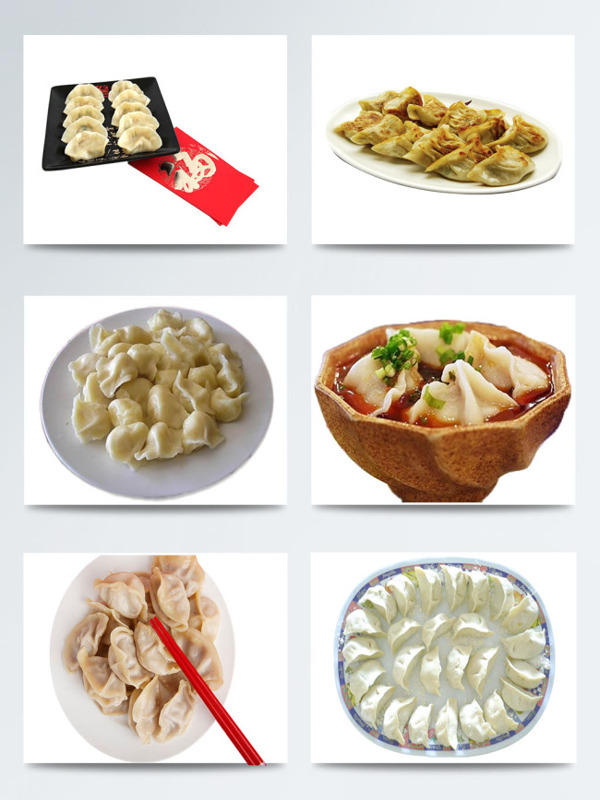 新年饺子实物图案合集