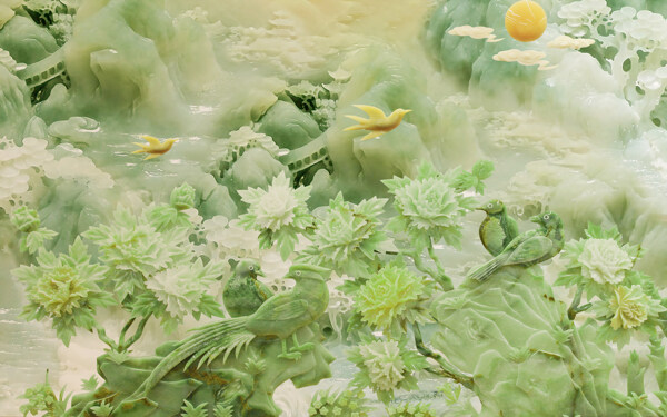 玉雕背景墻