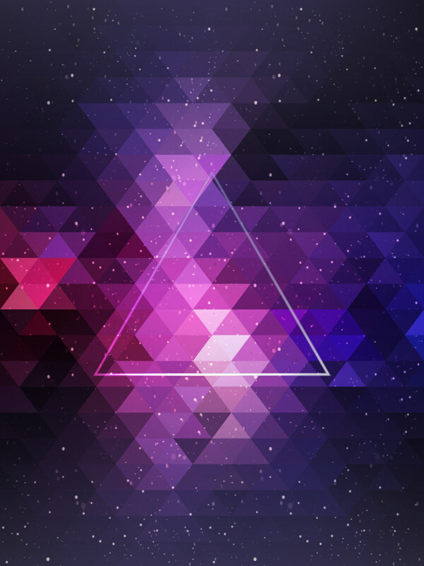 三角形马赛克紫色渐变炫彩背景