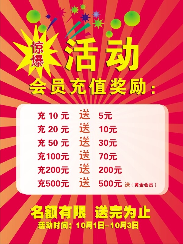 充值驚爆活動圖片