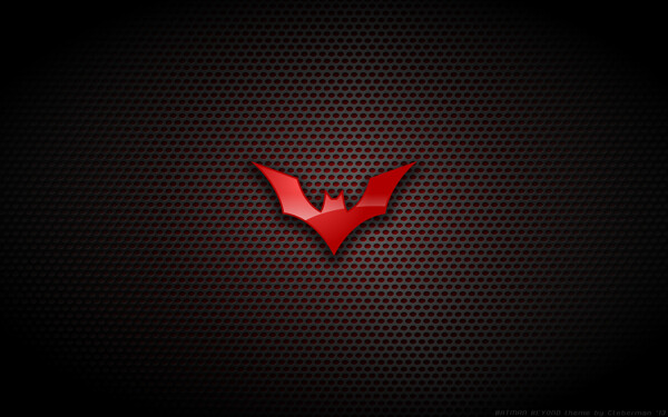 红色蝙蝠侠标志图片