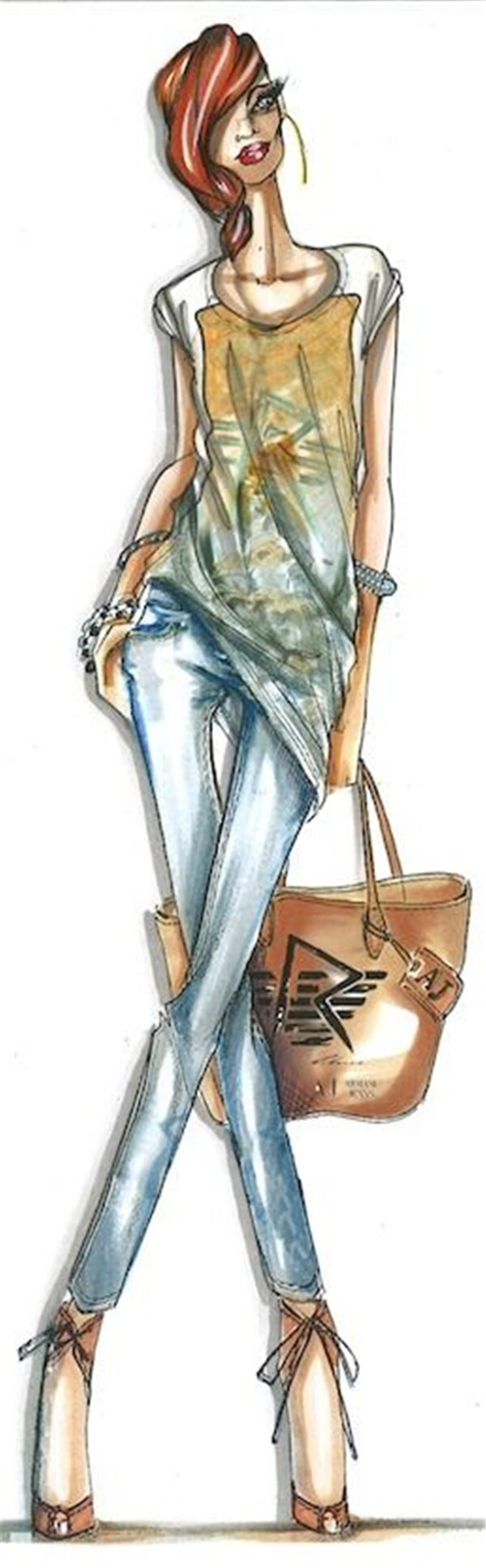 休閑女裝設計圖
