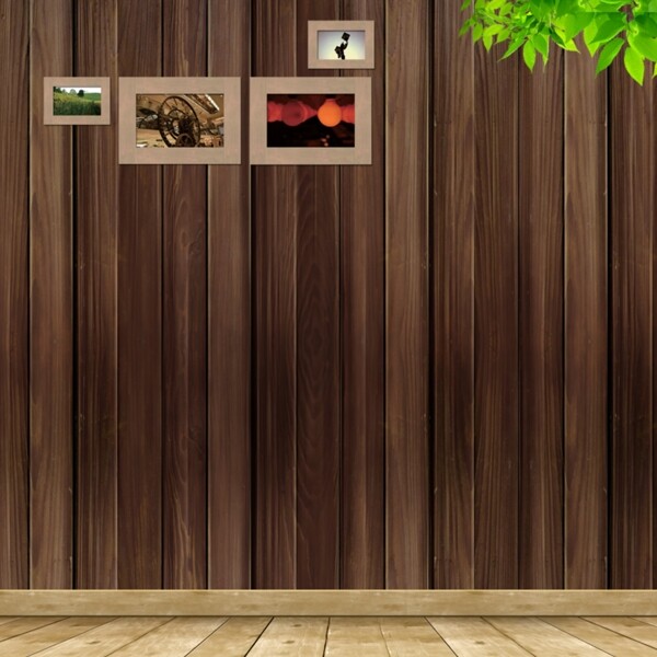 木纹背景墙照片PSD源文件