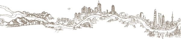 矢量房子城市背景