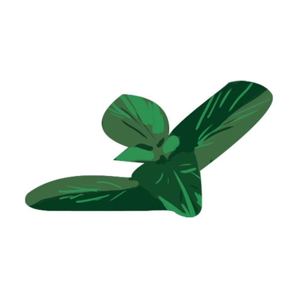 綠色簡(jiǎn)單青菜裝飾元素