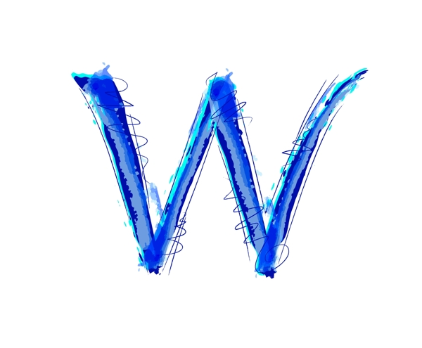大写字母W模板视频