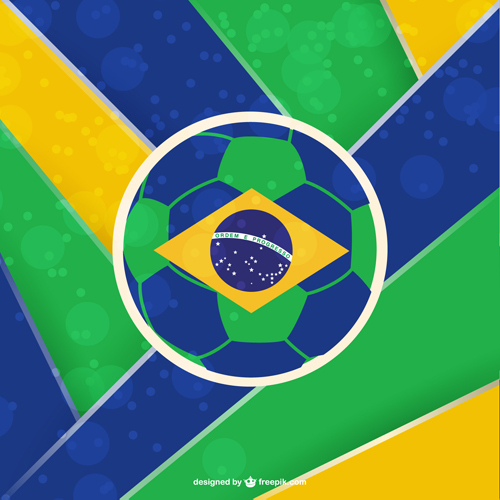 2014巴西世界足球赛事背景矢量03