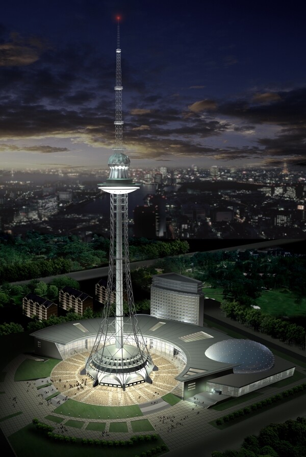 黑龙江广电集团建筑设计分层套图PSD0029